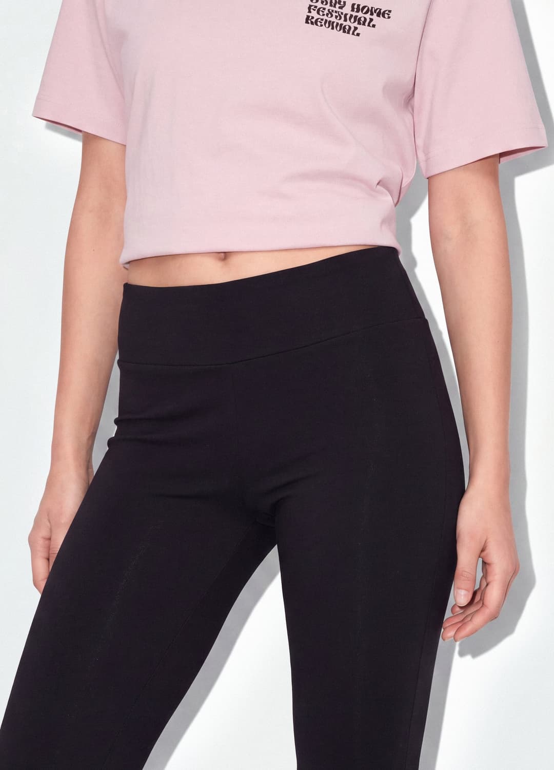 Schwarze Flare-hose Aus Stretch-baumwolle | OVS Schwarze Flare-hose Aus Stretch-baumwolle - 1 | OVS