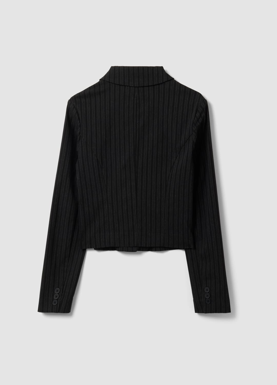 Blazer Nero Cropped In Viscosa Elasticizzata Con Rever Classici Slim Fit | OVS Blazer Nero Cropped In Viscosa Elasticizzata Con Rever Classici Slim Fit - 6 | OVS