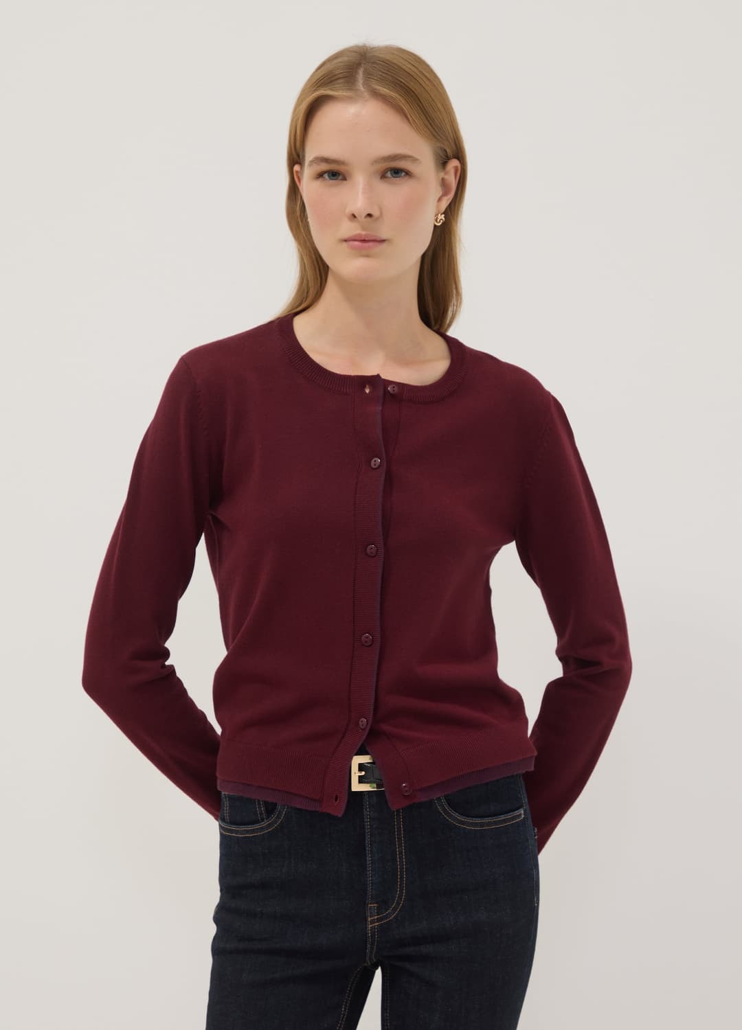 Cardigan Marrone In Misto Viscosa A Maniche Lunghe | OVS Cardigan Marrone In Misto Viscosa A Maniche Lunghe - 2 | OVS
