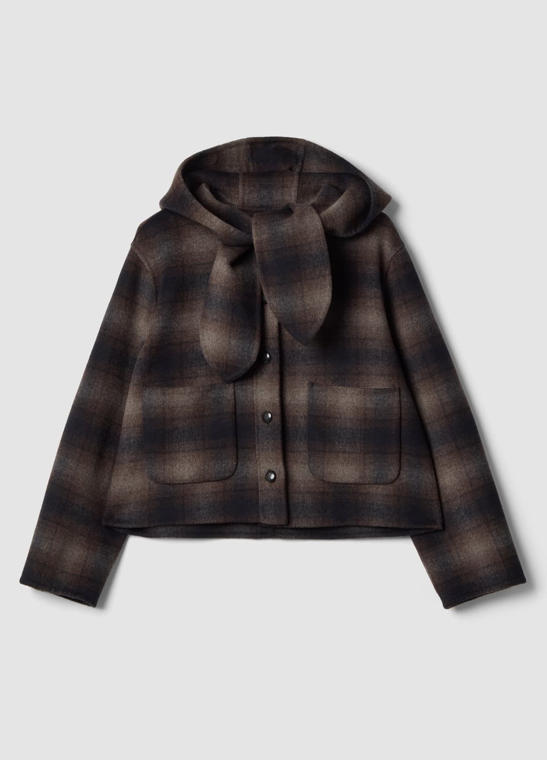 Cappotto Marrone In Misto Lana E Viscosa Con Cappuccio Regular Fit | OVS Cappotto Marrone In Misto Lana E Viscosa Con Cappuccio Regular Fit - 0 | OVS