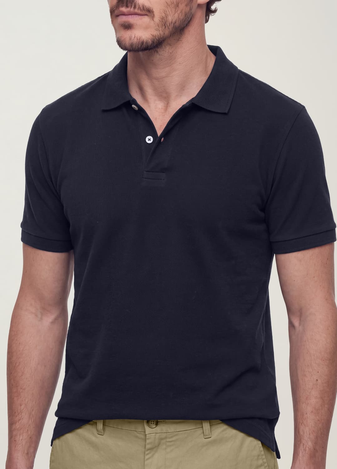 Polo Blu In Puro Cotone Piquet Con Colletto Classico Regular Fit | OVS Polo Blu In Puro Cotone Piquet Con Colletto Classico Regular Fit - 1 | OVS