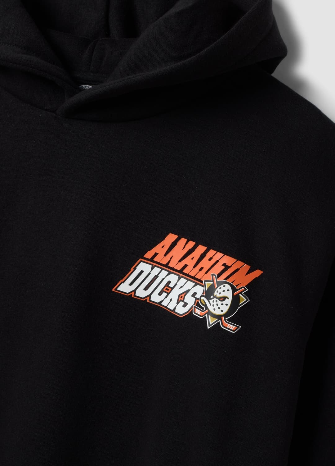 Felpa Nera Con Cappuccio In Misto Cotone Con Stampa Anaheim Ducks | OVS Felpa Nera Con Cappuccio In Misto Cotone Con Stampa Anaheim Ducks - 1 | OVS