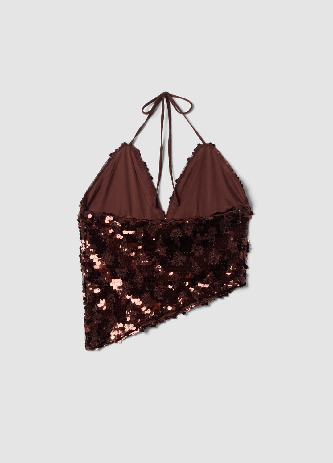 Top Marrone In Tessuto Elasticizzato Con Paillettes | OVS Top Marrone In Tessuto Elasticizzato Con Paillettes - 6 | OVS