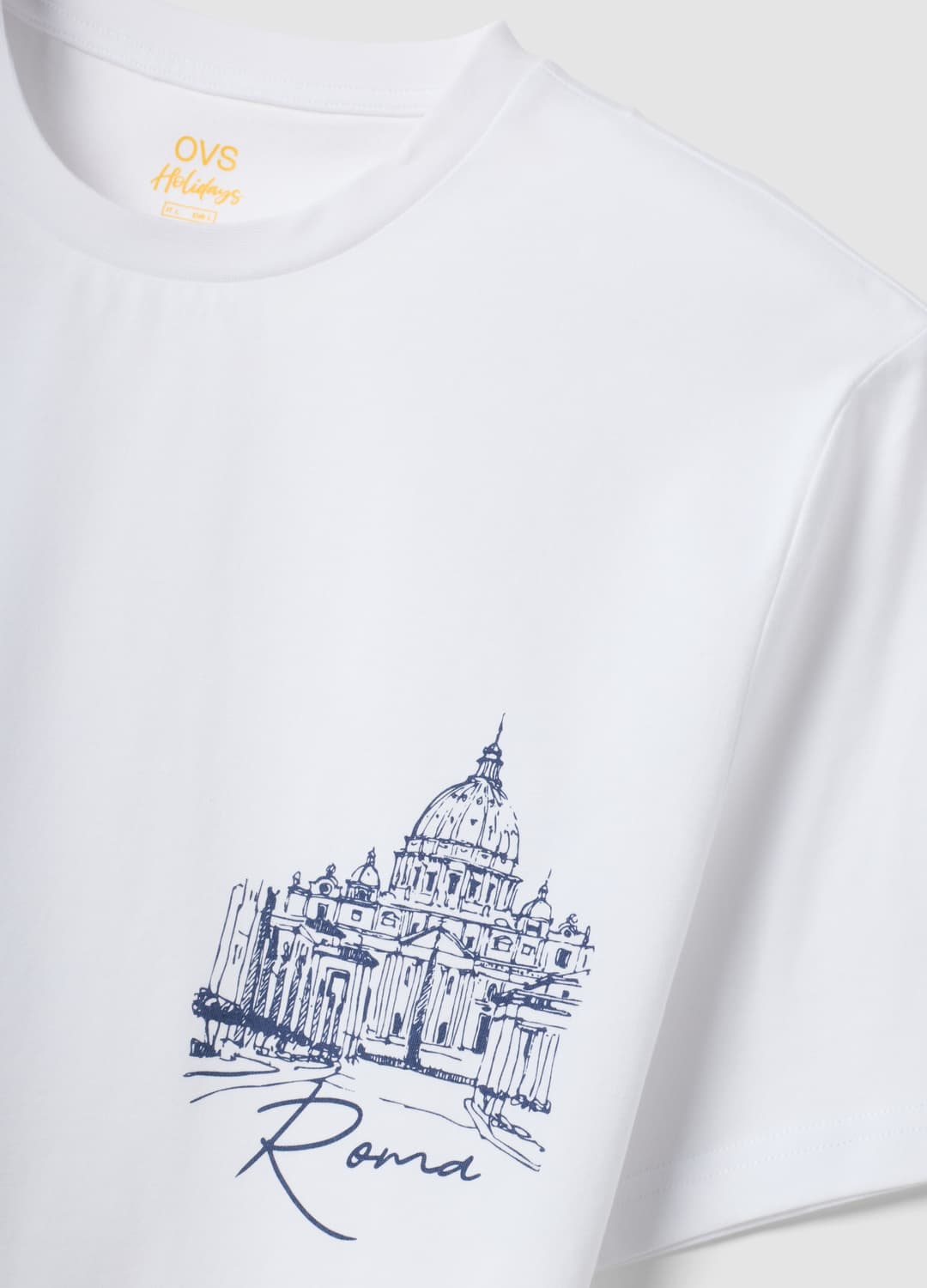 T-shirt Bianca In Puro Cotone Con Stampa Regular Fit | OVS T-shirt Bianca In Puro Cotone Con Stampa Regular Fit - 5 | OVS