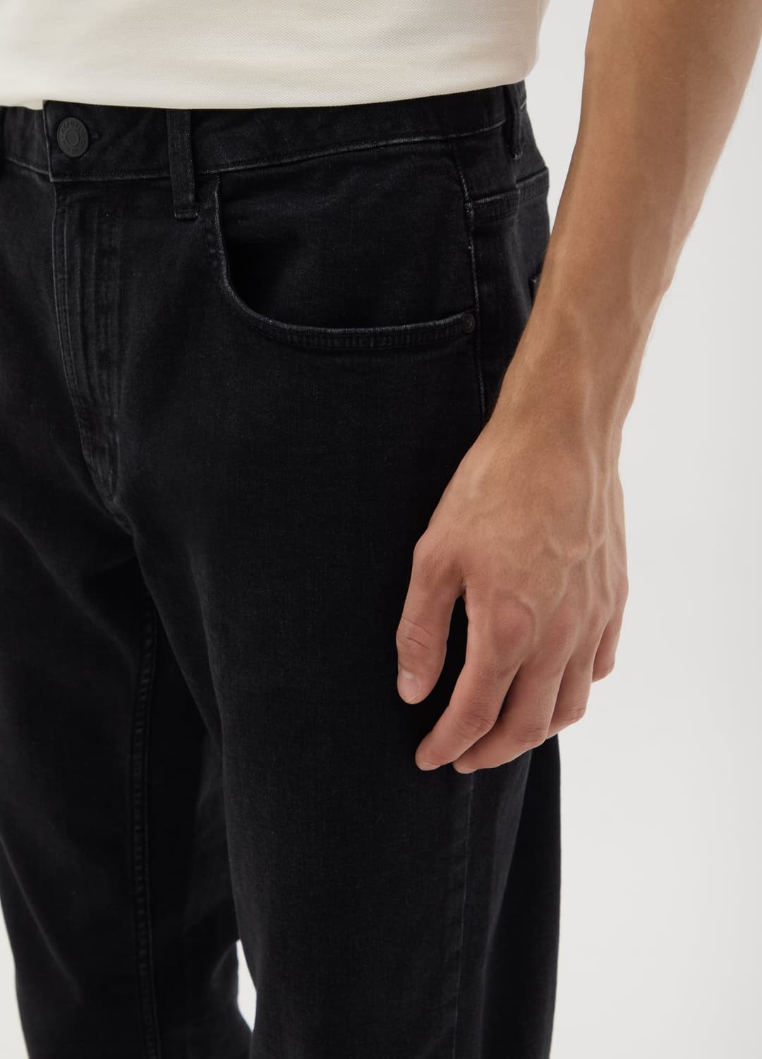 Jeans Da Uomo In Denim Nero Regular Fit | OVS Jeans Da Uomo In Denim Nero Regular Fit - 2 | OVS