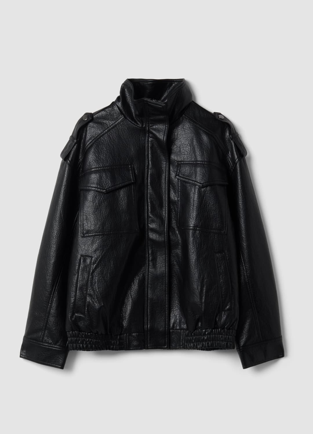 Giacca Nera In Misto Viscosa Con Zip | OVS Giacca Nera In Misto Viscosa Con Zip - 0 | OVS