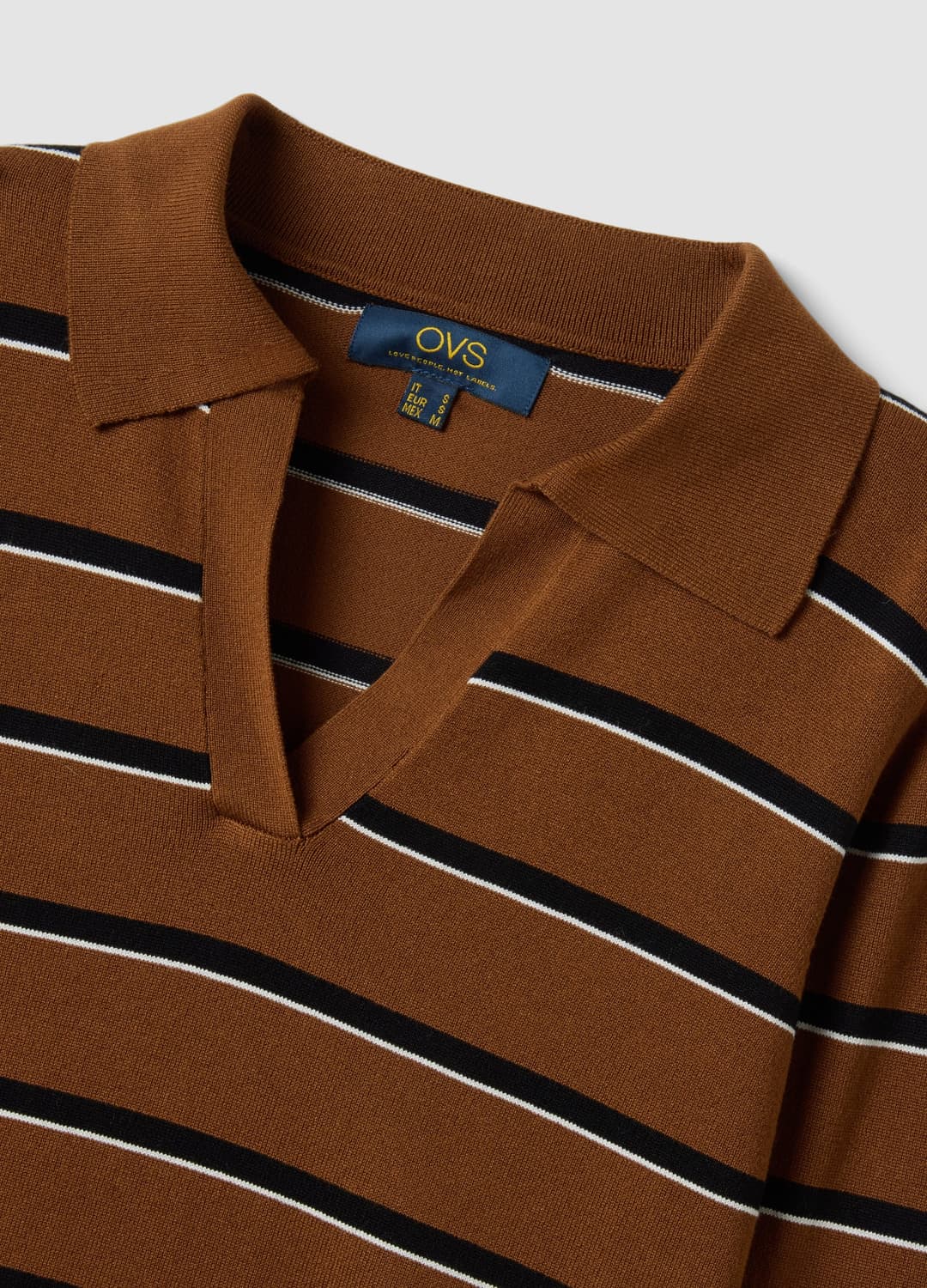 Brauner Pullover Aus Viskosemix Mit Polokragen | OVS Brauner Pullover Aus Viskosemix Mit Polokragen - 5 | OVS