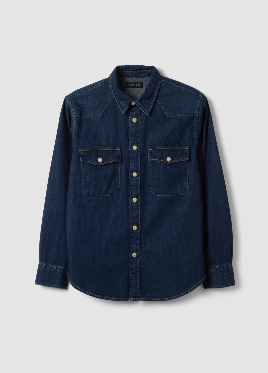 Camicia Blu In Puro Cotone Con Bottoni E Colletto Classico Regular Fit | OVS Camicia Blu In Puro Cotone Con Bottoni E Colletto Classico Regular Fit - 4 | OVS