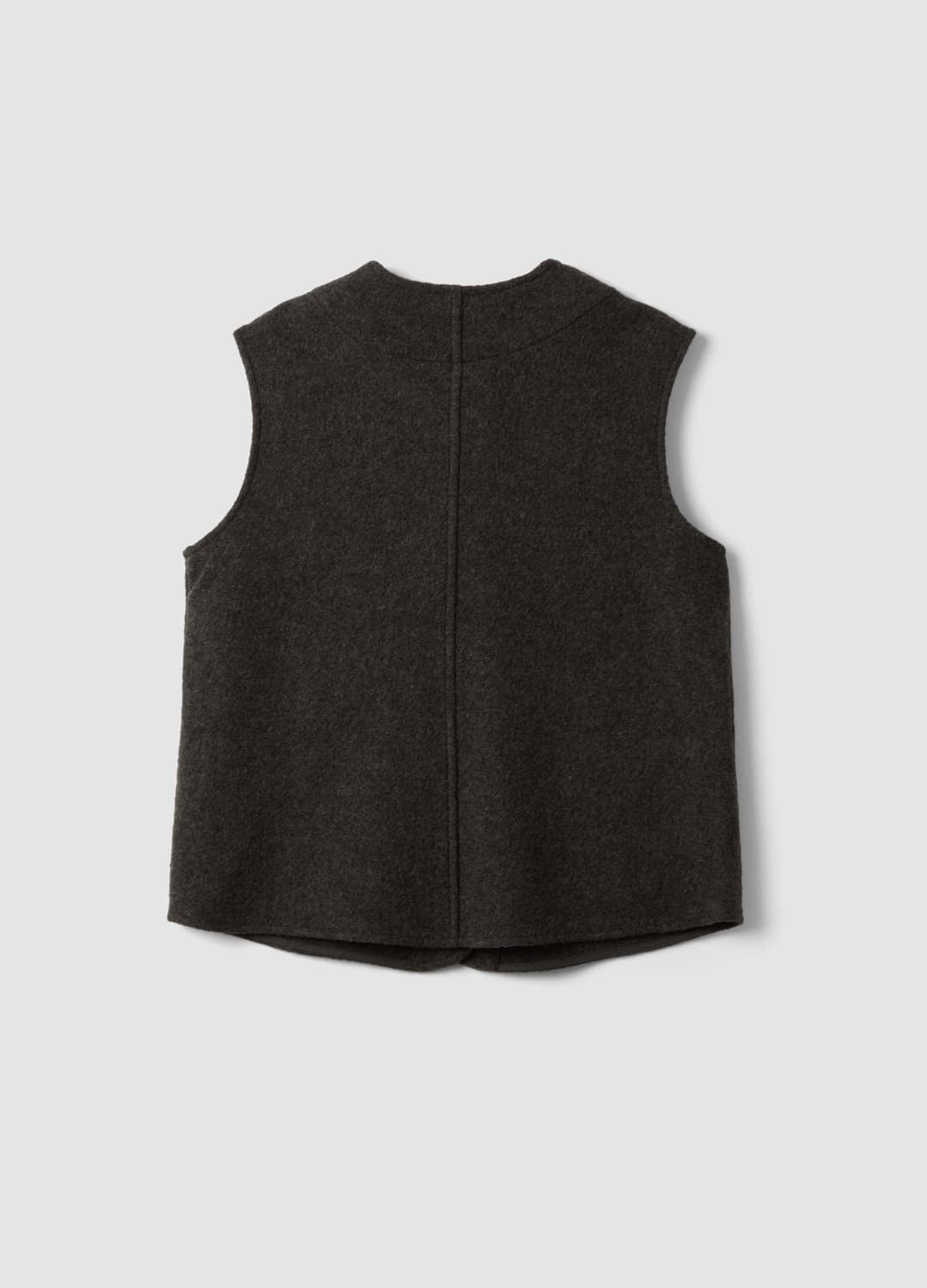 Schwarze Weste Aus Reiner Wolle Mit Rundhalsausschnitt Und Relaxed Fit | OVS Schwarze Weste Aus Reiner Wolle Mit Rundhalsausschnitt Und Relaxed Fit - 6 | OVS