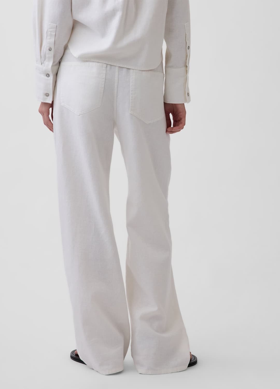 Pantaloni Wide Leg In Misto Lino E Cotone | OVS Pantaloni Wide Leg In Misto Lino E Cotone - 2 | OVS