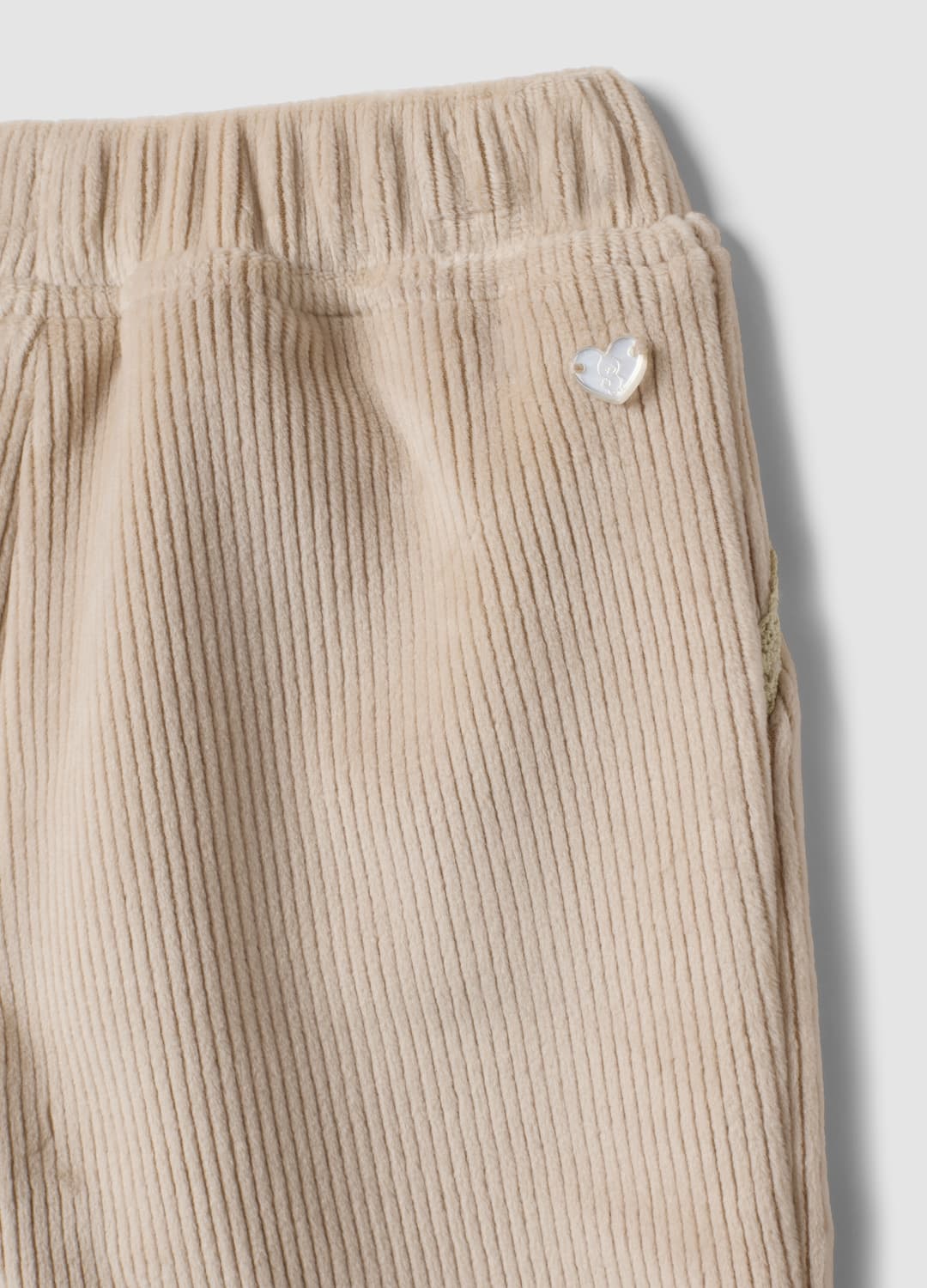 Pantaloni Beige In Tessuto Elasticizzato A Coste Per Neonata | OVS Pantaloni Beige In Tessuto Elasticizzato A Coste Per Neonata - 3 | OVS