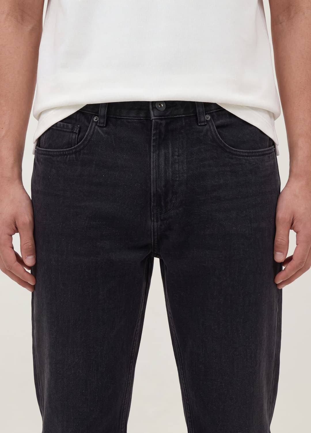 Jeans Neri Regular Tapered In Misto Cotone | OVS Jeans Neri Regular Tapered In Misto Cotone - 2 | OVS