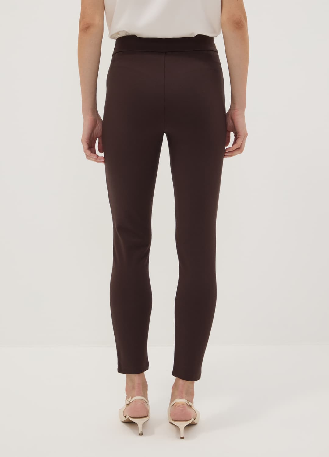Leggings Marroni In Punto Milano Di Viscosa Elasticizzata Skinny Fit | OVS Leggings Marroni In Punto Milano Di Viscosa Elasticizzata Skinny Fit - 3 | OVS