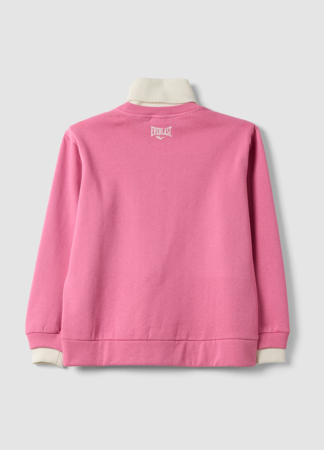 Felpa Rosa In Misto Cotone Con Collo Alto Regular Fit | OVS Felpa Rosa In Misto Cotone Con Collo Alto Regular Fit - 2 | OVS