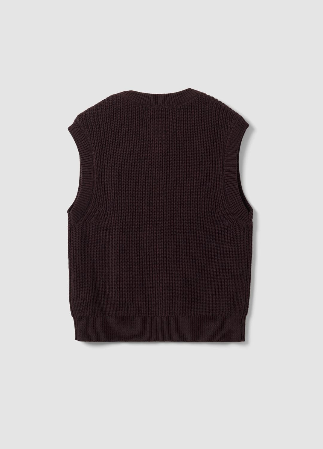 Gilet Marrone In Puro Cotone A Maglia Con Girocollo Regular Fit | OVS Gilet Marrone In Puro Cotone A Maglia Con Girocollo Regular Fit - 6 | OVS
