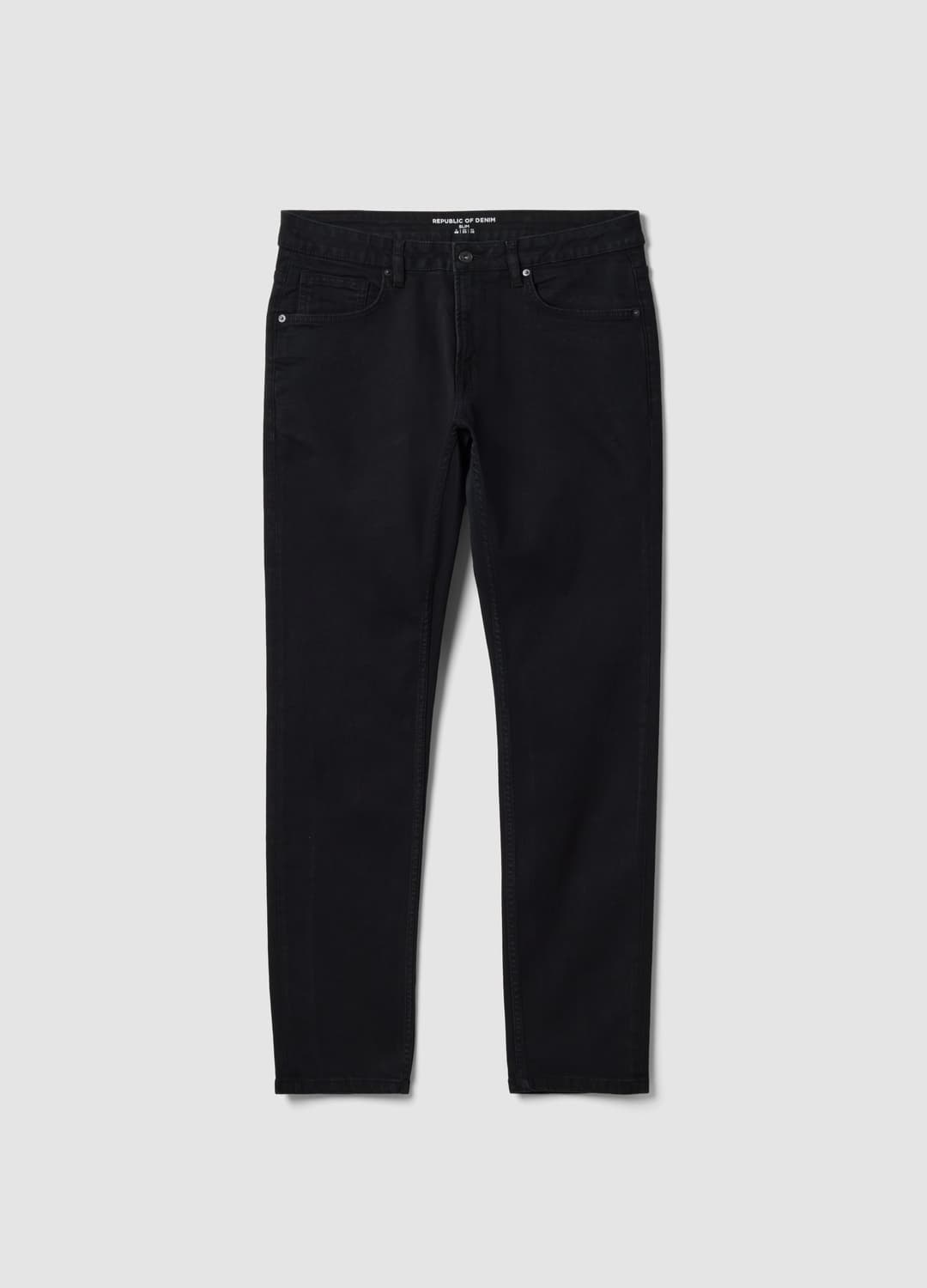 Jeans Denim Neri In Cotone Elasticizzato Slim Fit | OVS Jeans Denim Neri In Cotone Elasticizzato Slim Fit - 4 | OVS