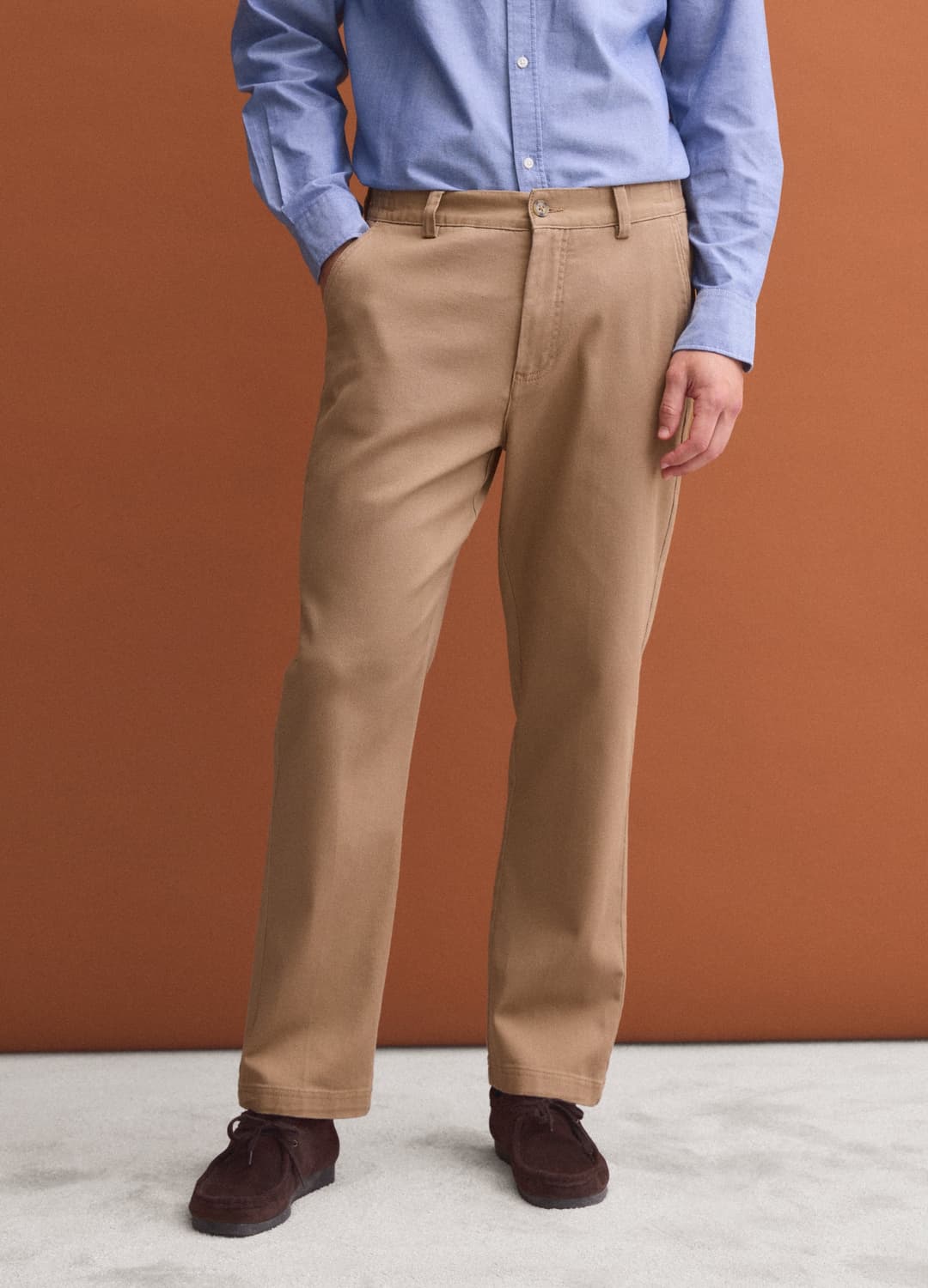 Braune Chinohose Aus Stretch-baumwolle | OVS Braune Chinohose Aus Stretch-baumwolle - 1 | OVS