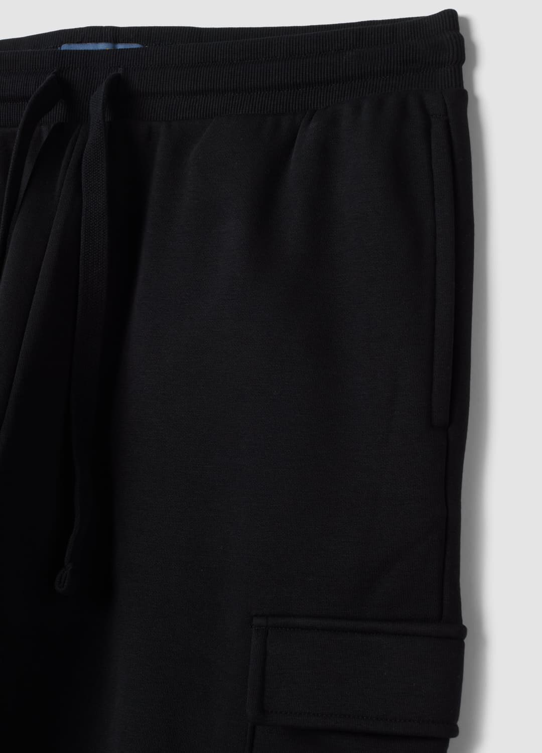 Pantaloni Jogger Cargo Neri In Misto Cotone Con Coulisse Regular Fit | OVS Pantaloni Jogger Cargo Neri In Misto Cotone Con Coulisse Regular Fit - 1 | OVS
