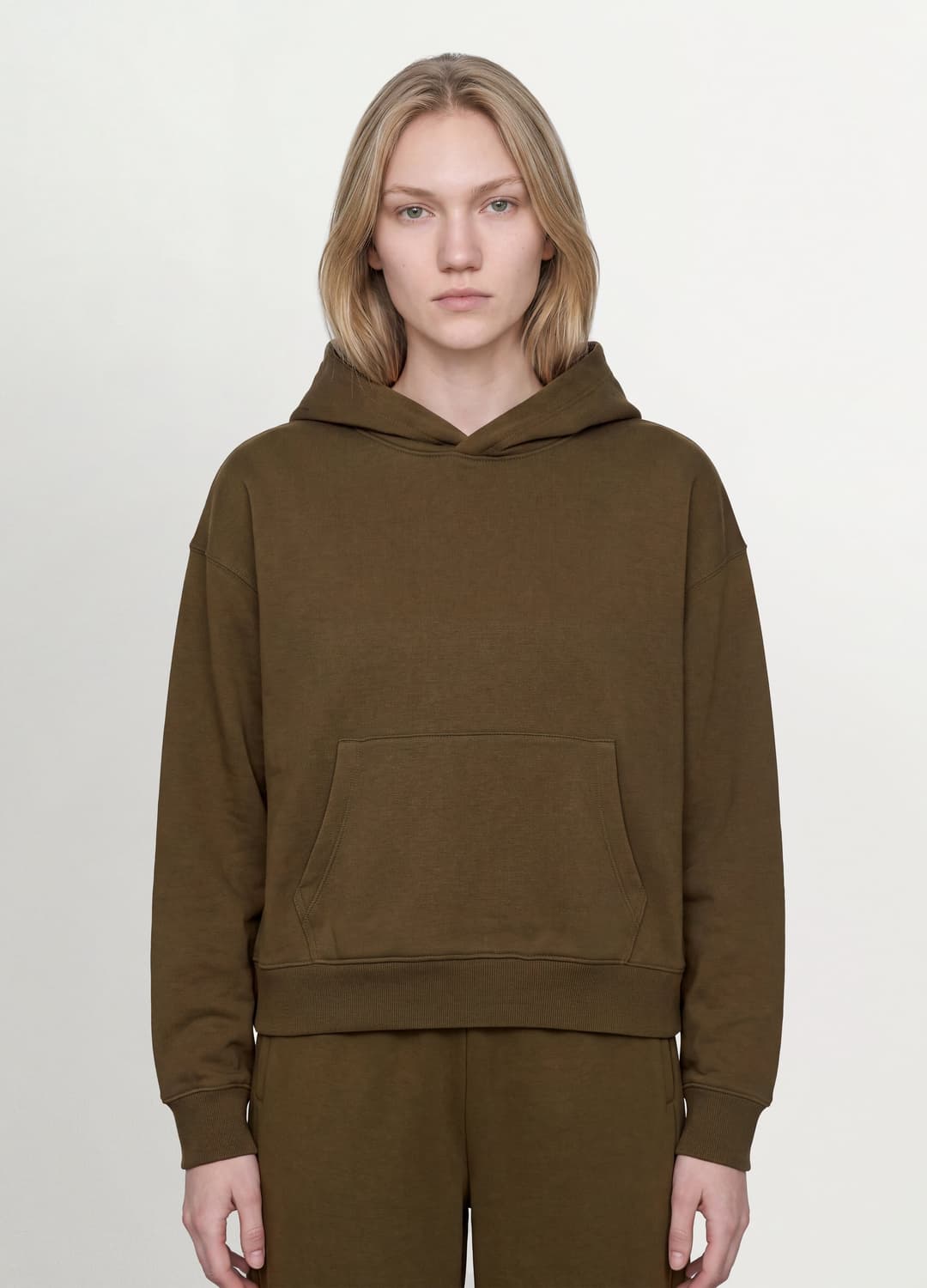 Felpa Verde In Misto Cotone Con Cappuccio Regular Fit | OVS Felpa Verde In Misto Cotone Con Cappuccio Regular Fit - 0 | OVS