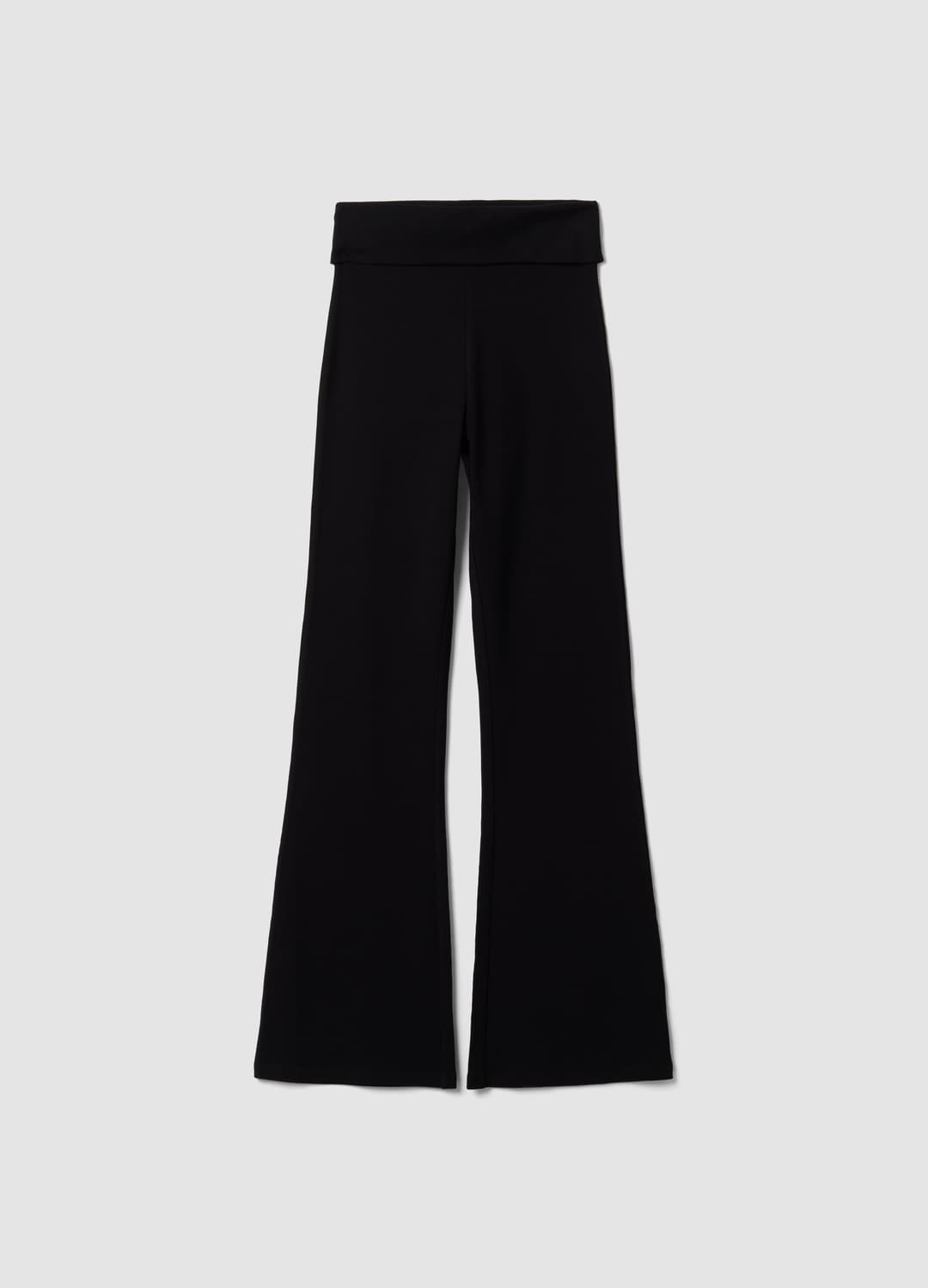 Leggings Neri Flare Fit In Puro Cotone A Costine | OVS Leggings Neri Flare Fit In Puro Cotone A Costine - 4 | OVS