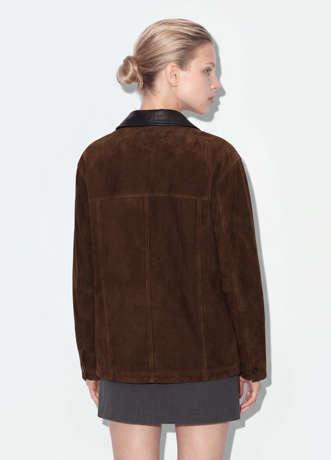 Braunes Shacket In Regular Fit Mit Kontrastkragen | OVS Braunes Shacket In Regular Fit Mit Kontrastkragen - 3 | OVS