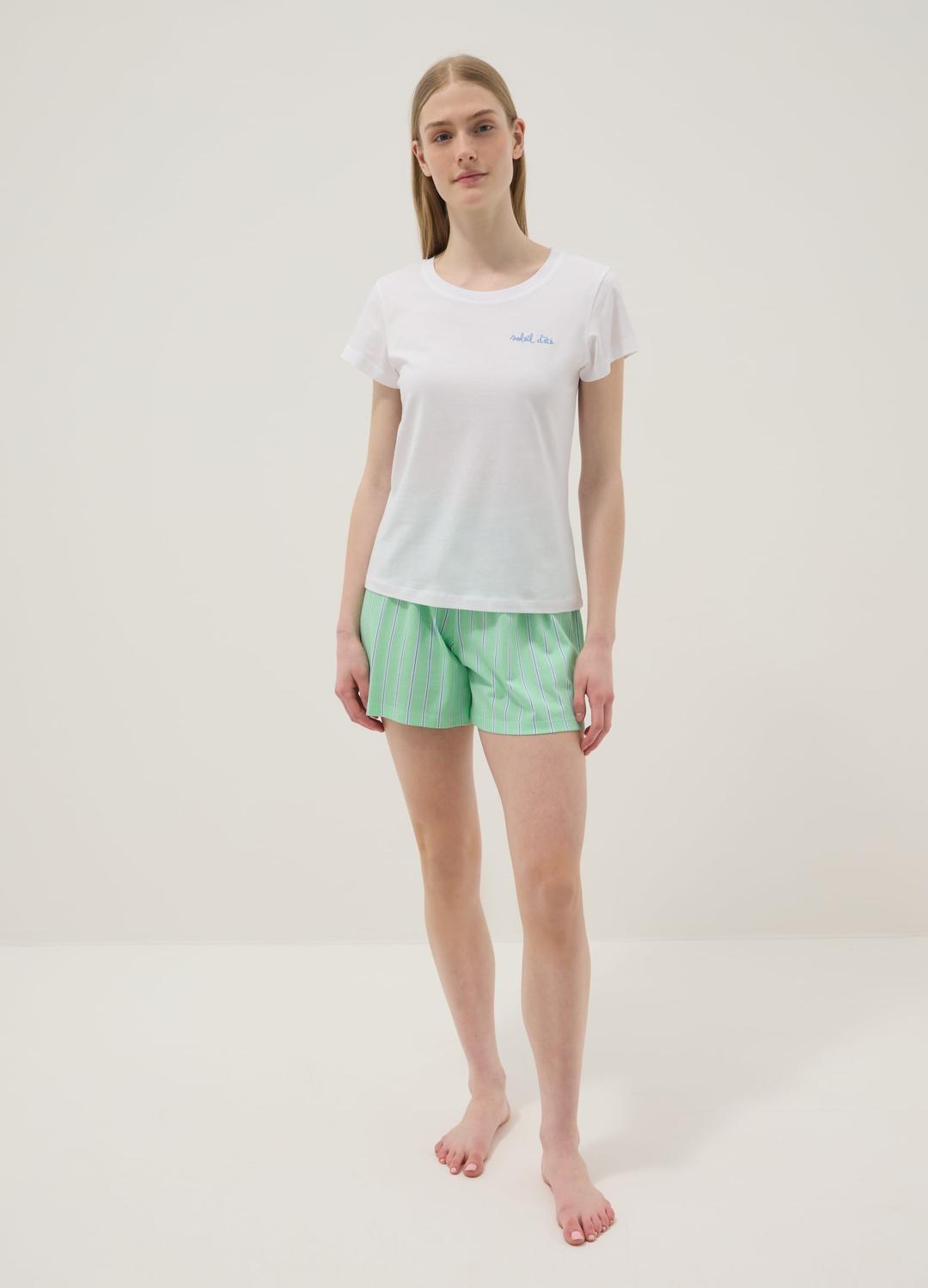 Pigiama corto da donna, 2 set di biancheria da notte estiva, maglietta e pantaloncini, a maniche corte, con bottoni, abbigliamento da notte, casual, leggero, comodo, per la casa, h, L Pigiama corto da donna, 2 set di biancheria da notte estiva, maglietta e pantaloncini, a maniche corte, con bottoni, abbigliamento da notte, casual, leggero, comodo, per la casa, h, L