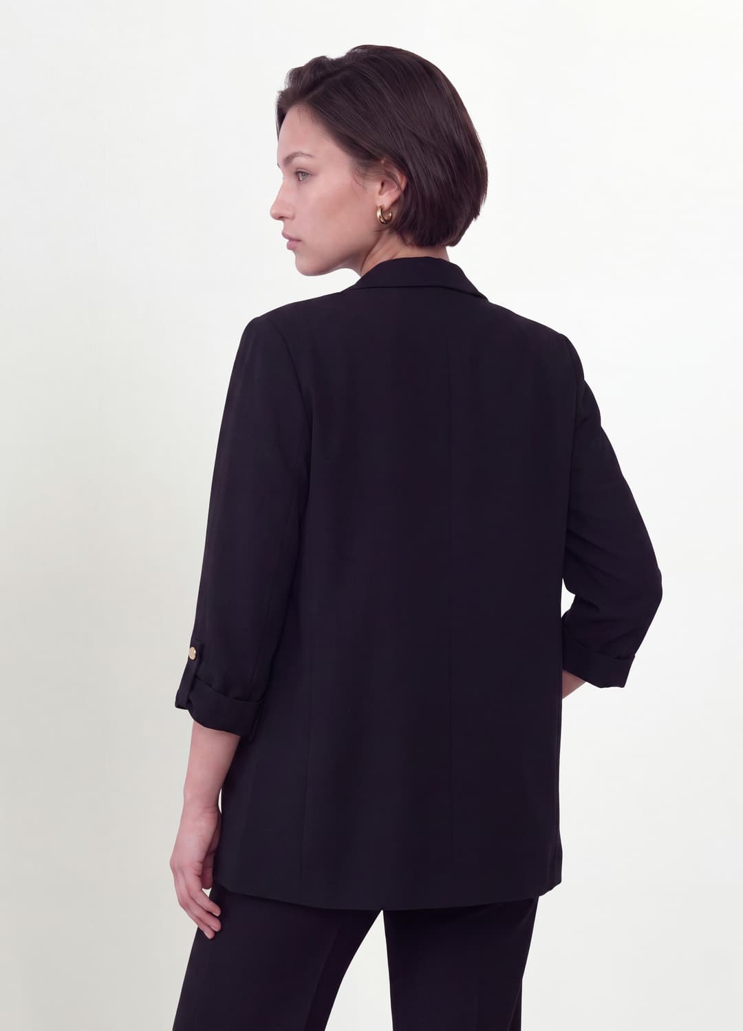 Blazer Nero Regular Fit Foderato Con Rever Classico | OVS Blazer Nero Regular Fit Foderato Con Rever Classico - 3 | OVS