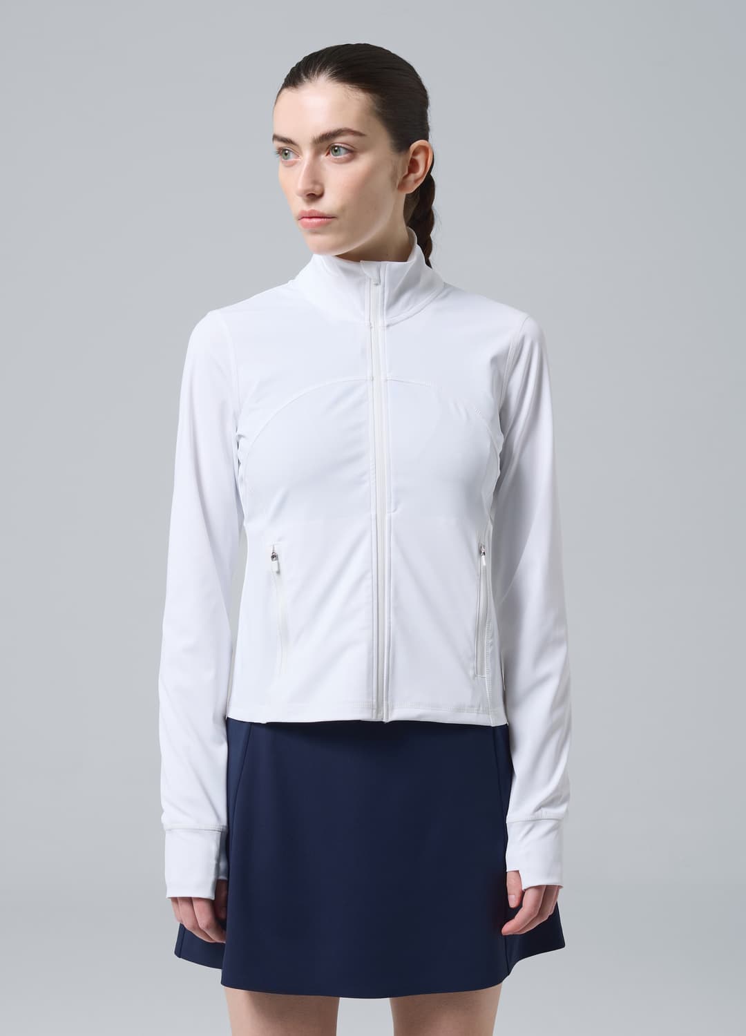 Felpa Full Zip Bianca In Tessuto Tecnico Elasticizzato Altavia Court | OVS Felpa Full Zip Bianca In Tessuto Tecnico Elasticizzato Altavia Court - 2 | OVS
