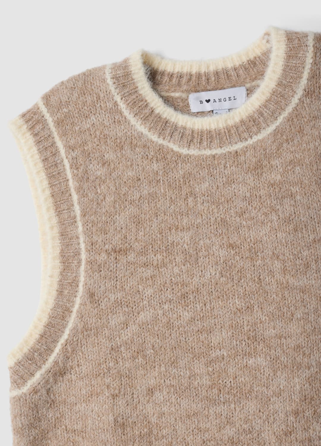 Gilet Beige In Lana Elasticizzata A Girocollo Over Fit | OVS Gilet Beige In Lana Elasticizzata A Girocollo Over Fit - 1 | OVS