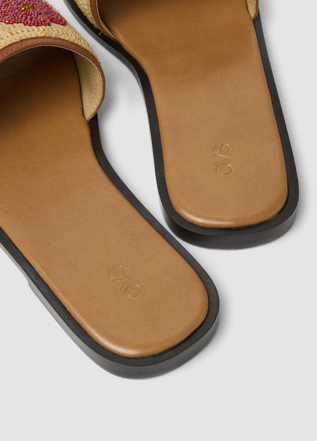 Sandali Beige Flat Con Fascia Intrecciata Con Ricami | OVS Sandali Beige Flat Con Fascia Intrecciata Con Ricami - 2 | OVS