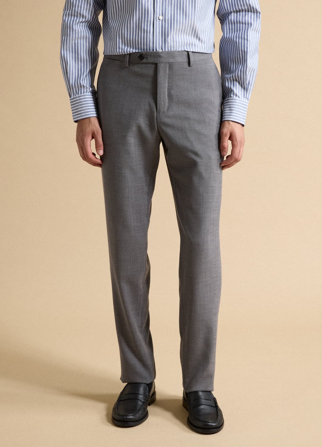Graue Slim-fit-anzughose Aus Stretch-viskose | OVS Graue Slim-fit-anzughose Aus Stretch-viskose - 1 | OVS