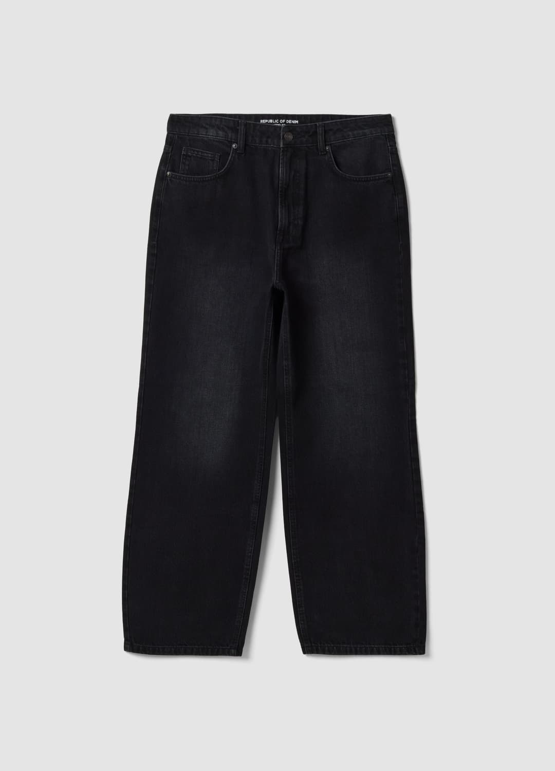 Jeans Denim Neri Wide Leg In Puro Cotone | OVS Jeans Denim Neri Wide Leg In Puro Cotone - 4 | OVS