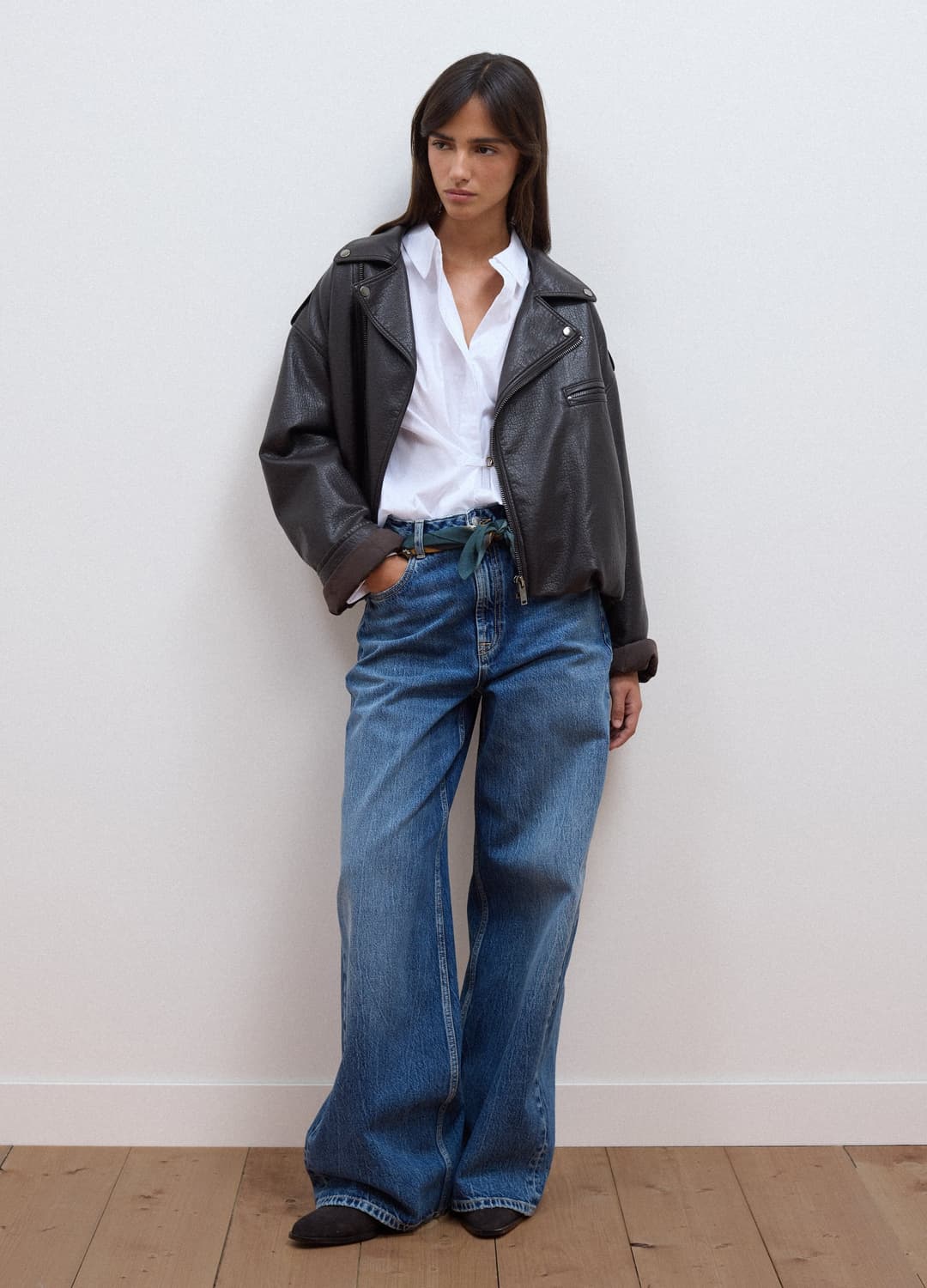 Giacca Marrone Biker In Misto Viscosa | OVS Giacca Marrone Biker In Misto Viscosa - 2 | OVS