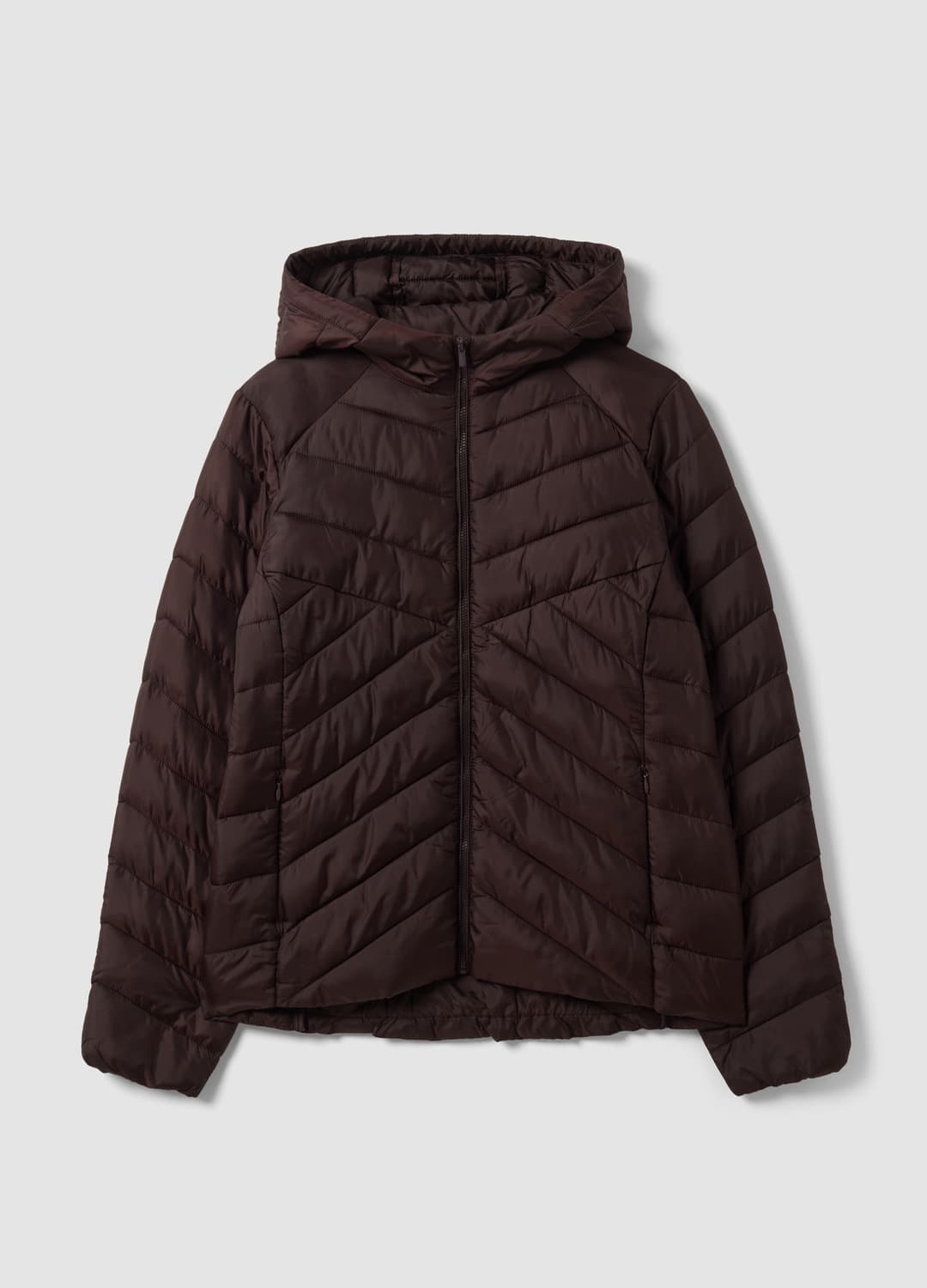 Braune Ultralight Steppjacke Mit Kapuze Und Reißverschluss | OVS Braune Ultralight Steppjacke Mit Kapuze Und Reißverschluss - 0 | OVS