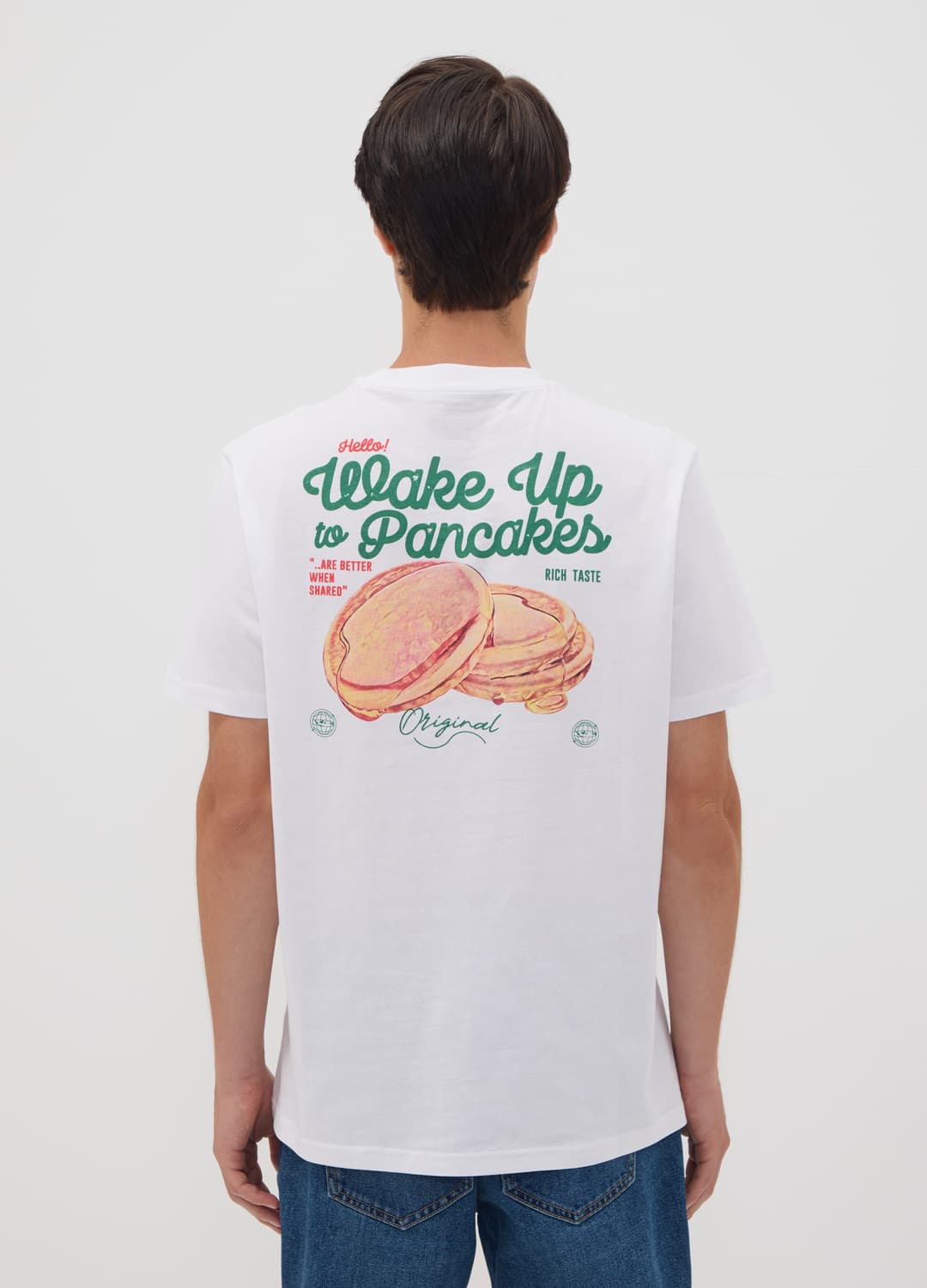 Weißes T-shirt Aus Reinem Baumwoll-jersey Mit Print | OVS Weißes T-shirt Aus Reinem Baumwoll-jersey Mit Print - 3 | OVS