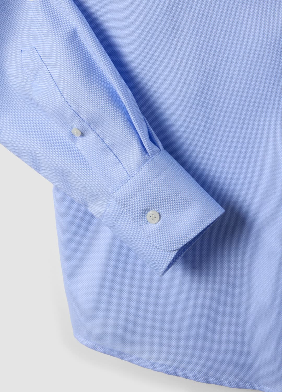 Camicia Azzurra Slim Fit In Puro Cotone Con Colletto Francese No Iron | OVS Camicia Azzurra Slim Fit In Puro Cotone Con Colletto Francese No Iron - 6 | OVS