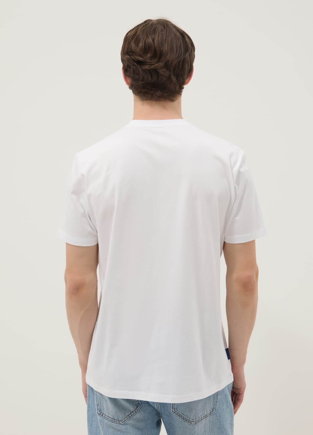 T-shirt Bianca A Maniche Corte In Puro Cotone Regular Fit | OVS T-shirt Bianca A Maniche Corte In Puro Cotone Regular Fit - 3 | OVS