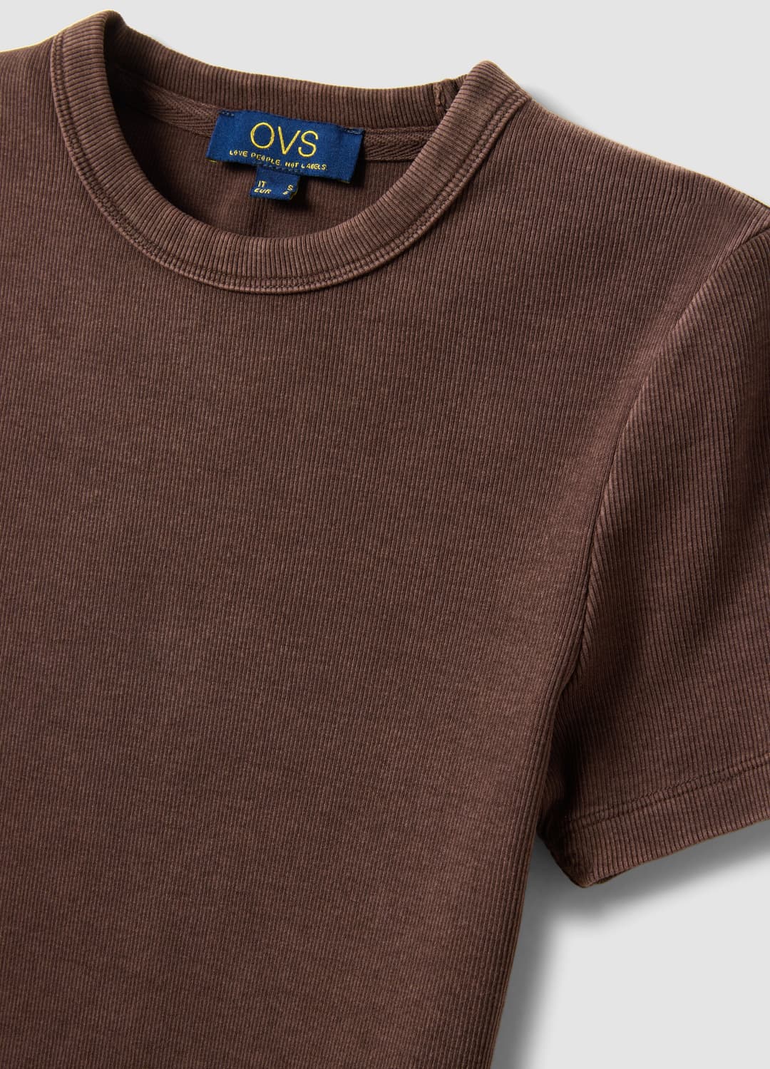 Beige Tailliertes T-shirt Aus Elastischem Baumwollstoff | OVS Beige Tailliertes T-shirt Aus Elastischem Baumwollstoff - 5 | OVS
