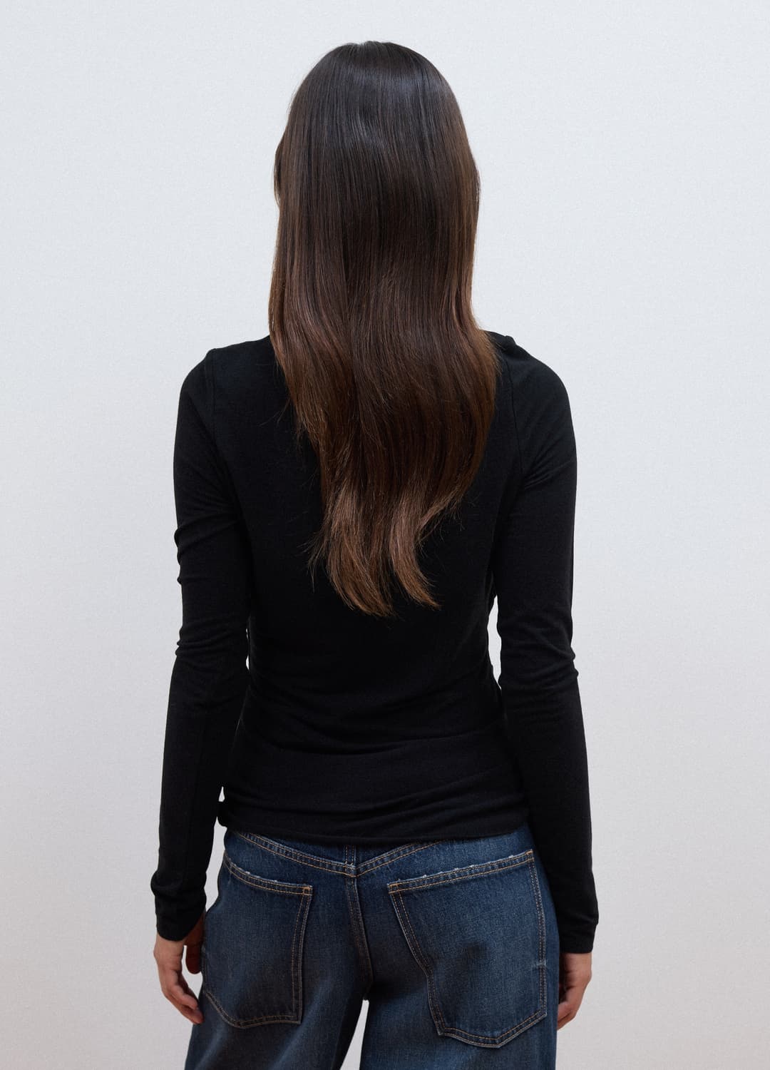 Schwarzes T-shirt Aus Elastischer Viskose | OVS Schwarzes T-shirt Aus Elastischer Viskose - 3 | OVS