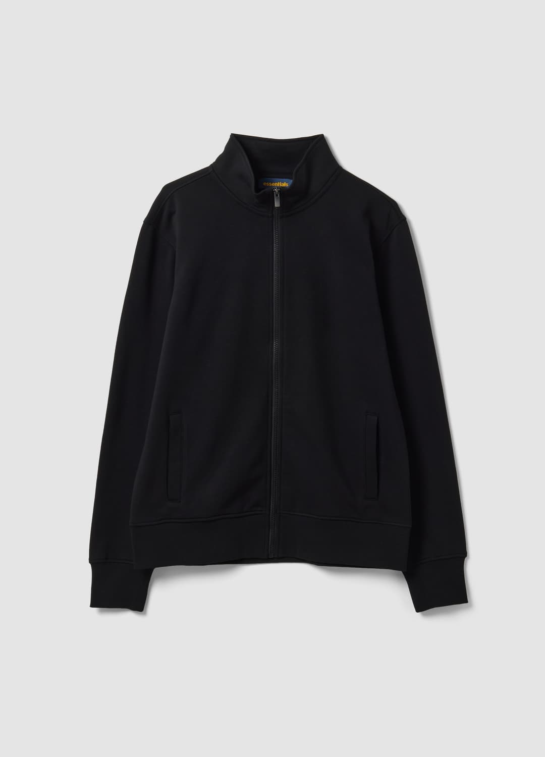 Felpa Blu In Misto Cotone Con Girocollo E Zip Regular Fit | OVS Felpa Blu In Misto Cotone Con Girocollo E Zip Regular Fit - 4 | OVS