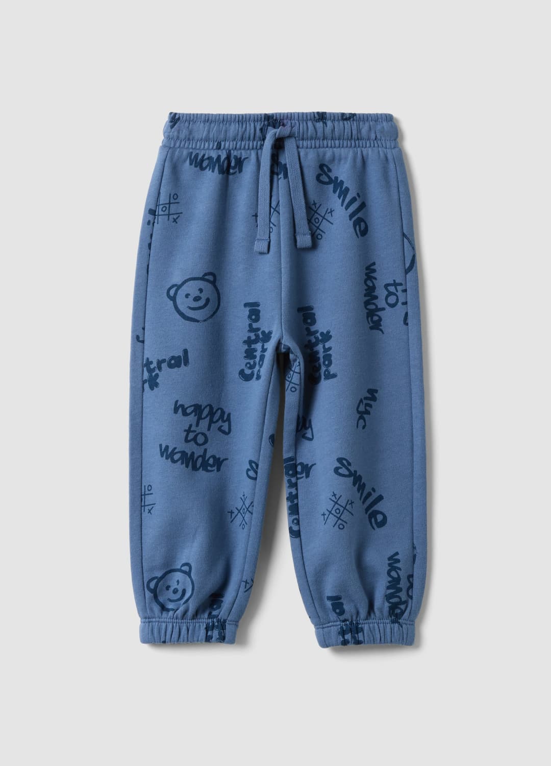 Pantaloni Jogger Azzurri In Puro Cotone Per Bimbo Comfort Fit | OVS Pantaloni Jogger Azzurri In Puro Cotone Per Bimbo Comfort Fit - 0 | OVS