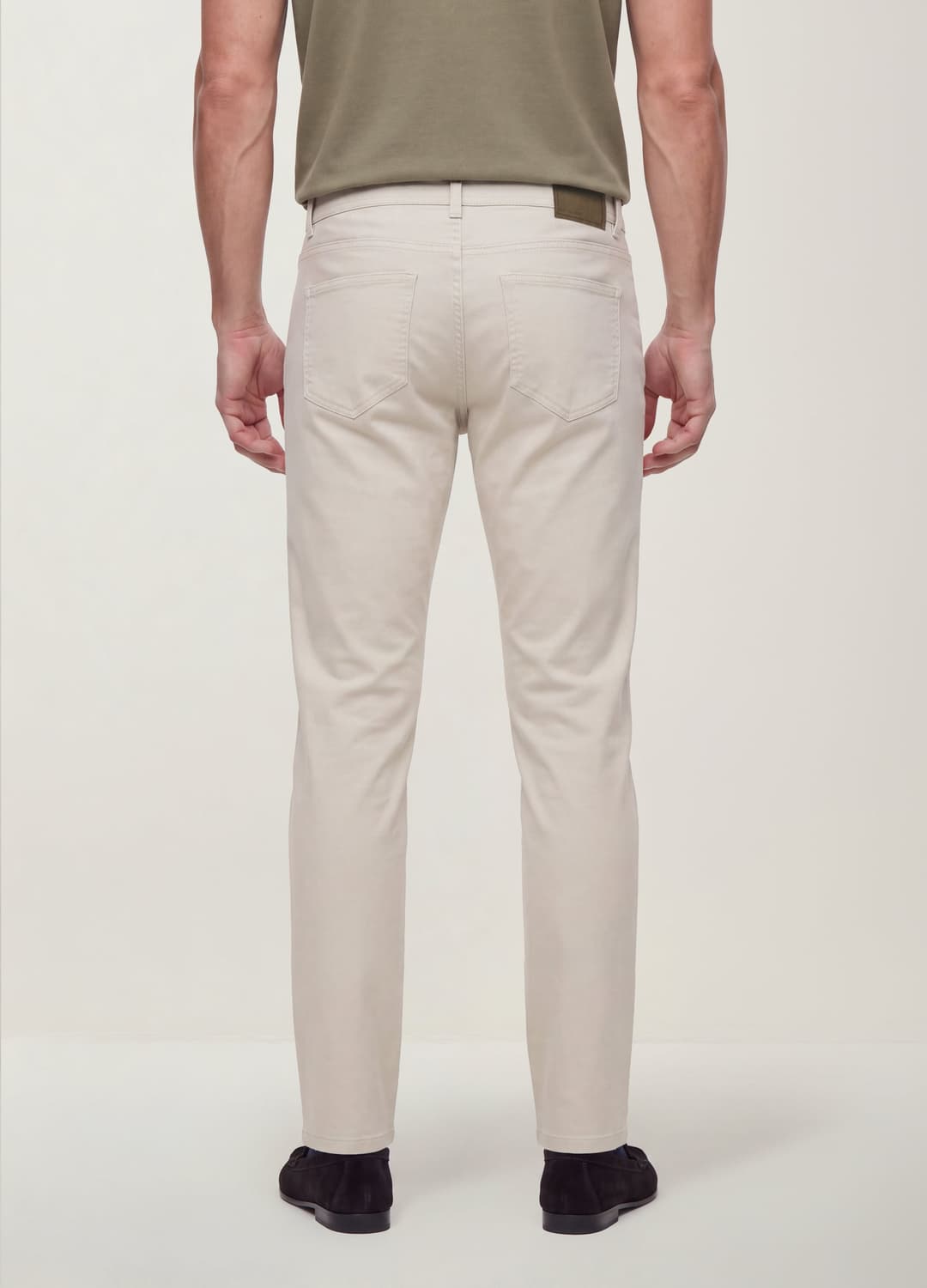 Pantaloni Verdi In Dobby Di Cotone Elasticizzato Slim Fit | OVS Pantaloni Verdi In Dobby Di Cotone Elasticizzato Slim Fit - 2 | OVS