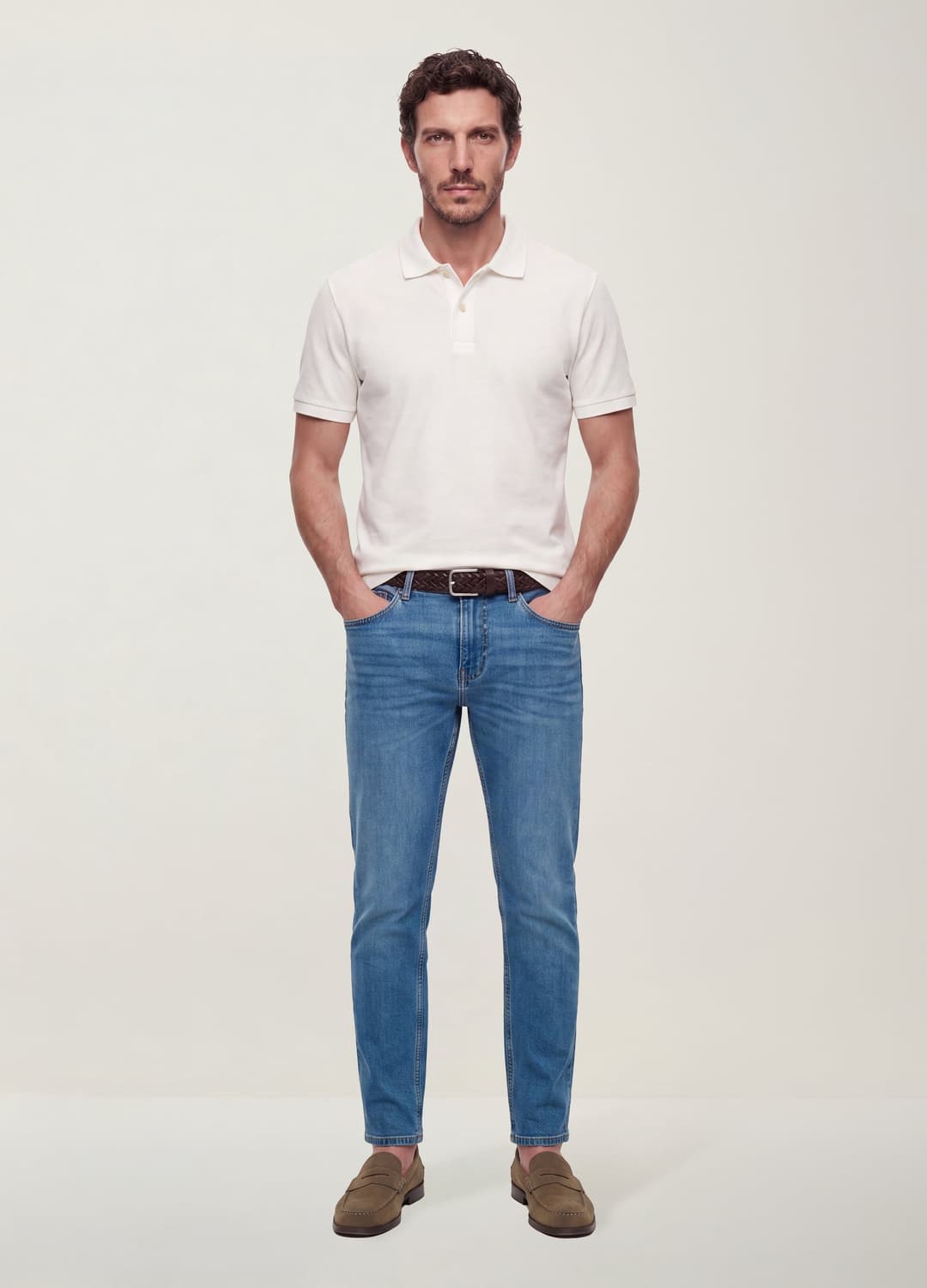 Blaue Slim-fit-jeans Aus Stretch-baumwolle | OVS Blaue Slim-fit-jeans Aus Stretch-baumwolle - 0 | OVS