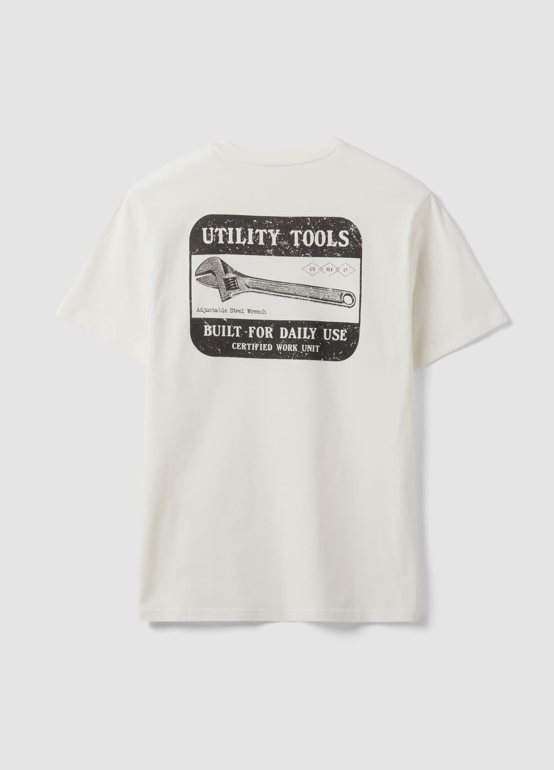 Weisses Jersey-t-shirt Aus Reiner Baumwolle Mit Grafikprint | OVS Weisses Jersey-t-shirt Aus Reiner Baumwolle Mit Grafikprint - 5 | OVS
