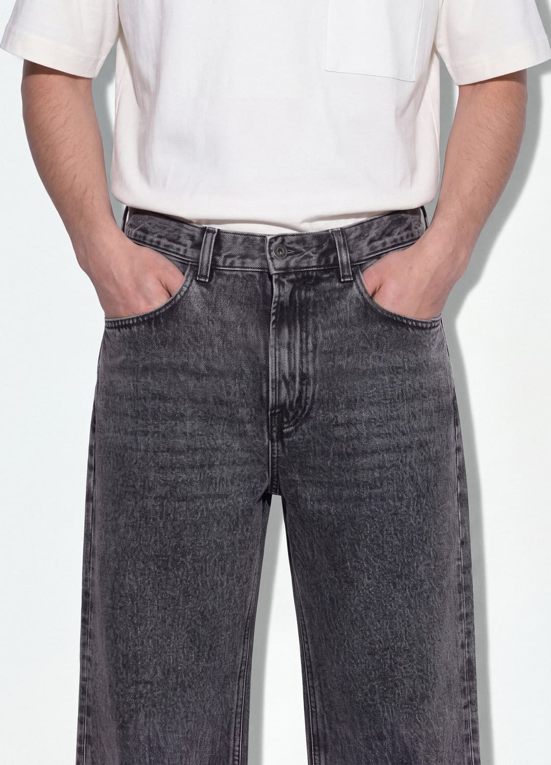 Graue Denim-jeans Im Flare Fit Aus Reiner Baumwolle | OVS Graue Denim-jeans Im Flare Fit Aus Reiner Baumwolle - 3 | OVS