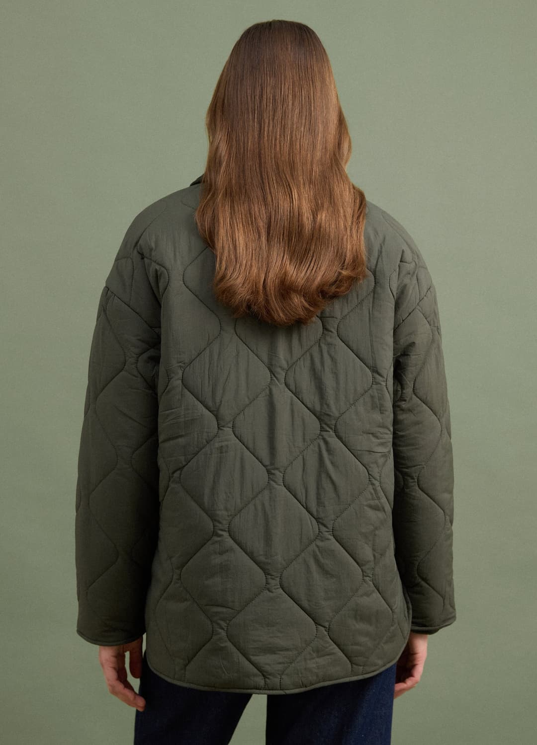 Grüne Gesteppte Wattjacke Mit Knöpfen | OVS Grüne Gesteppte Wattjacke Mit Knöpfen - 3 | OVS