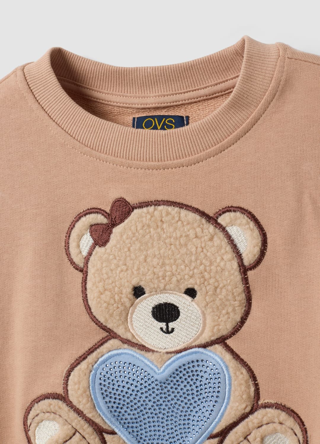 Set Aus Reiner Baumwolle Mit Rundhals Und Teddy-print Für Mädchen | OVS Set Aus Reiner Baumwolle Mit Rundhals Und Teddy-print Für Mädchen - 2 | OVS