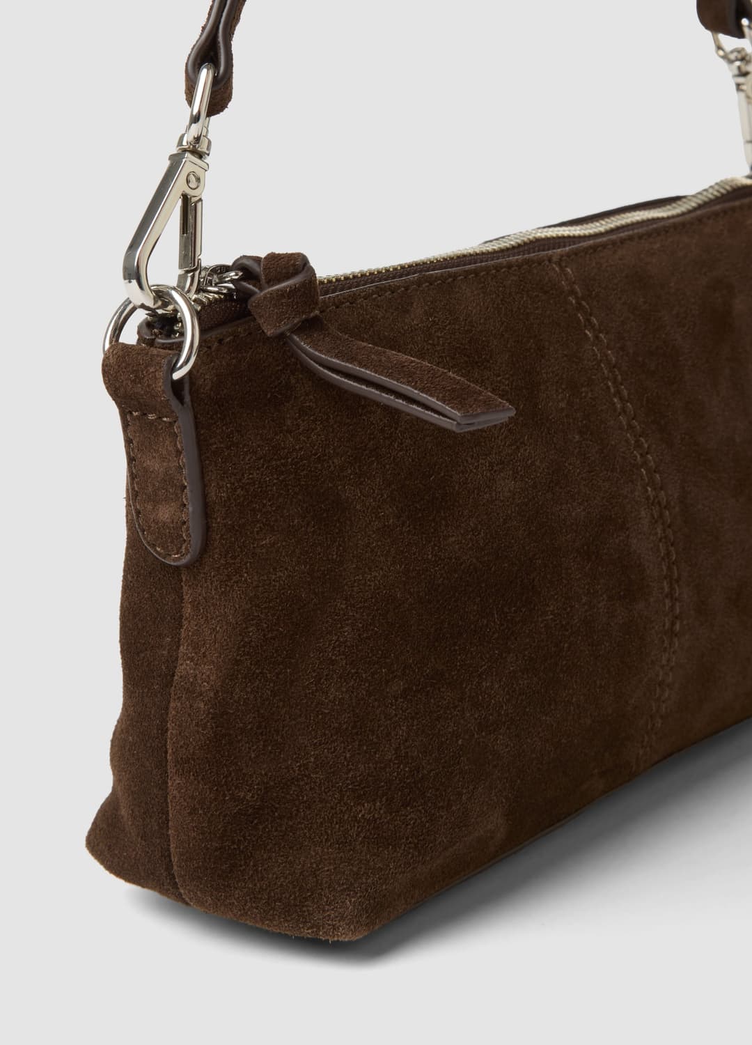 Borsa Marrone In Vera Pelle Con Tracolla | OVS Borsa Marrone In Vera Pelle Con Tracolla - 1 | OVS