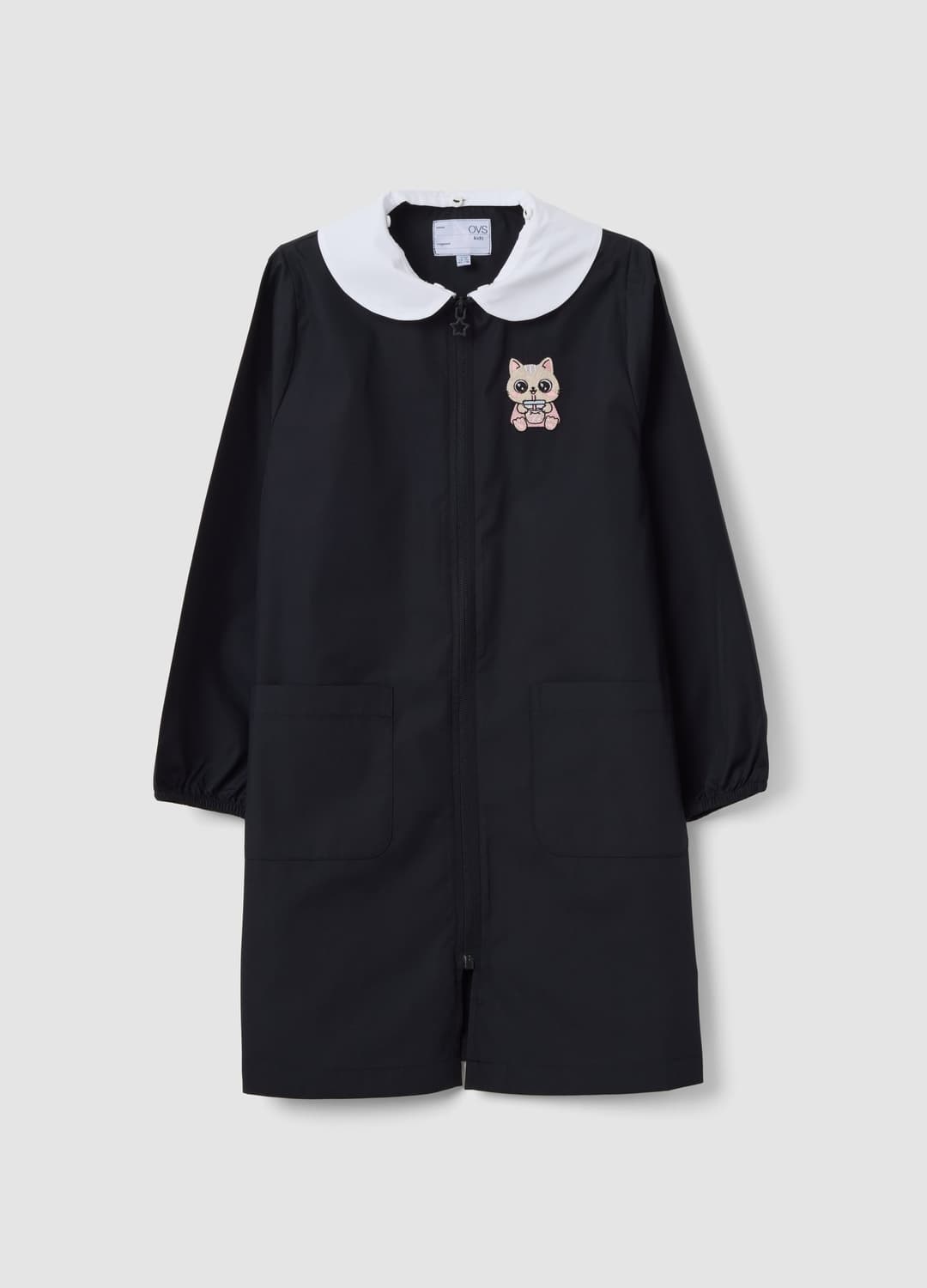 Grembiule Personalizzabile Nero Per La Scuola Con Ricamo Gattino Per Bambina | OVS Grembiule Personalizzabile Nero Per La Scuola Con Ricamo Gattino Per Bambina - 0 | OVS