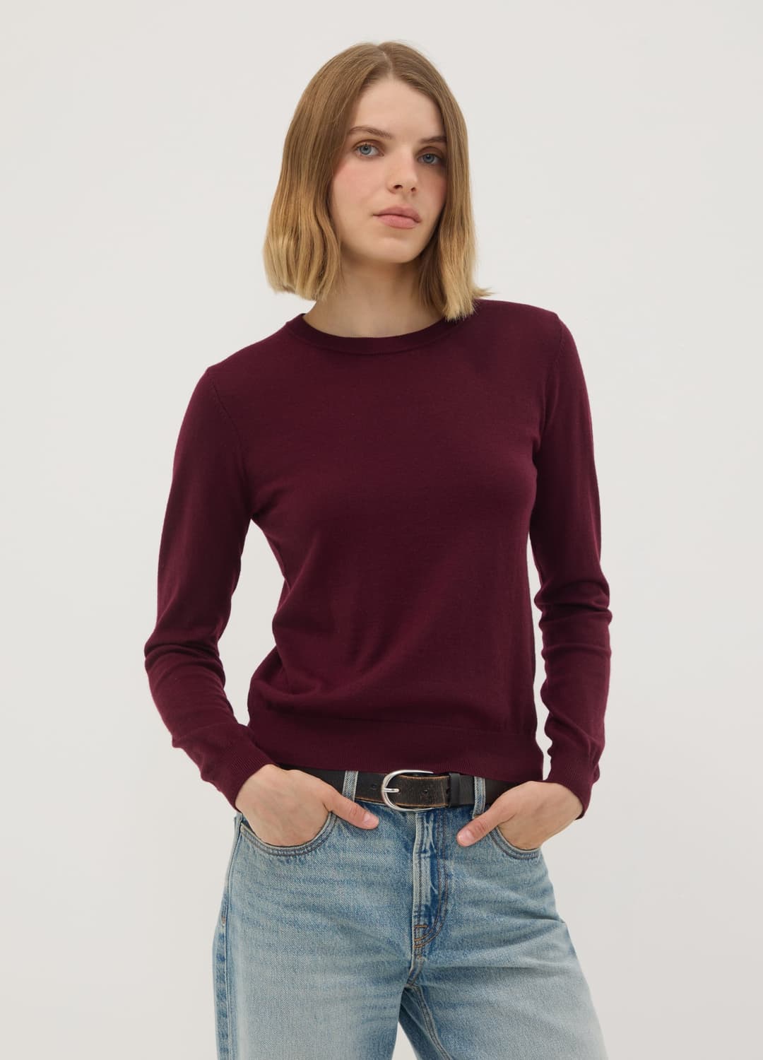 Maglia Girocollo Rossa In Misto Lana Regular Fit | OVS Maglia Girocollo Rossa In Misto Lana Regular Fit - 2 | OVS